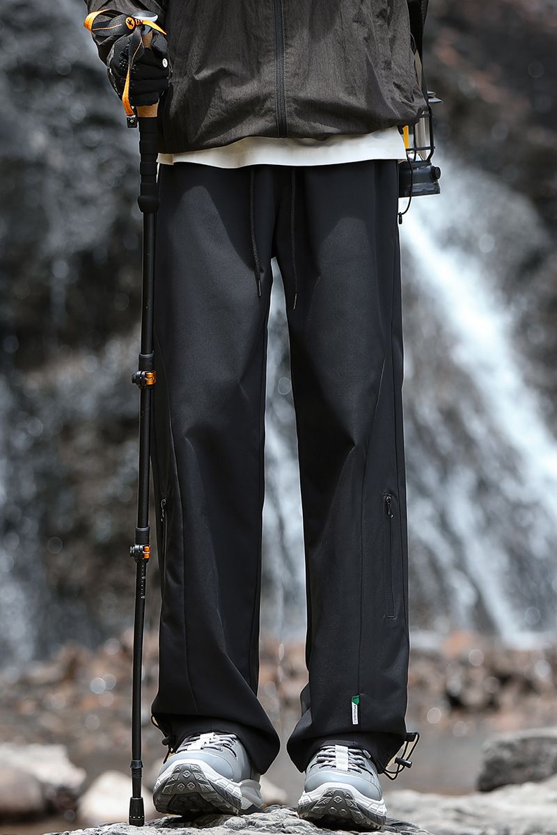 Giacca versatile, casual, lunga, alla moda, estiva, da uomo, con pantaloni antivento_voghion.com