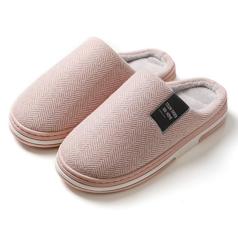 Lidani Baumwollpantoffeln Herren Heimgebrauch Herbst und Winter Anti Slip 2025 Neue Indoor Warm Woolen Ziehen Für Frauen_voghion.com