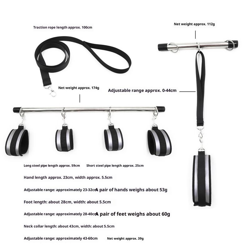 LuvBox SM Manette per fissaggio forzato Giocattoli sessuali Fissaggio cosce Gambe divise Facile apertura delle gambe Legatura Restrizioni Strumenti per coppie_voghion.com