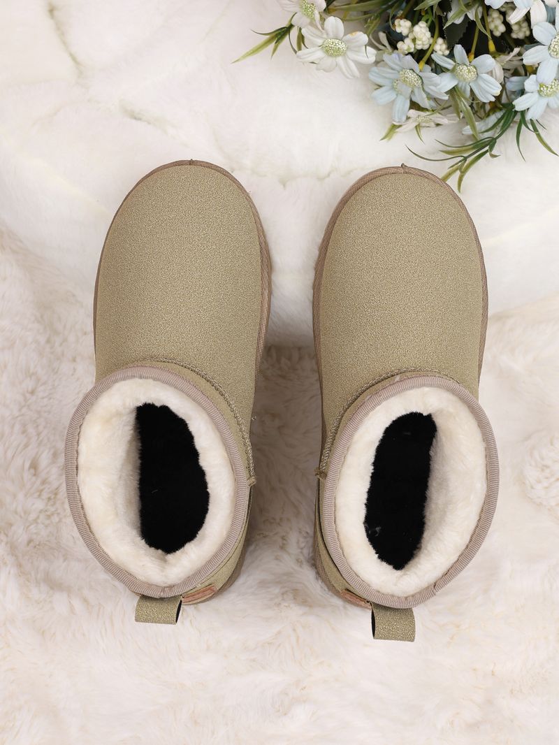 SHLIANG jauns sniega zābaku stila īsi mini ziemas aitādas zābaki sievietēm ūdensizturīgi dabīgas vilnas potītes zābaki ar kažokādu ar oderi potīti silti, plakani apavi Y0072_voghion.com