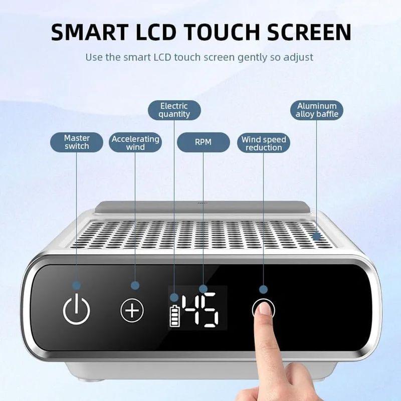 WIRELESS NAIL VACUUM CLEANER WITH HIGH POWER RECHARGEABLE 80W_voghion.com