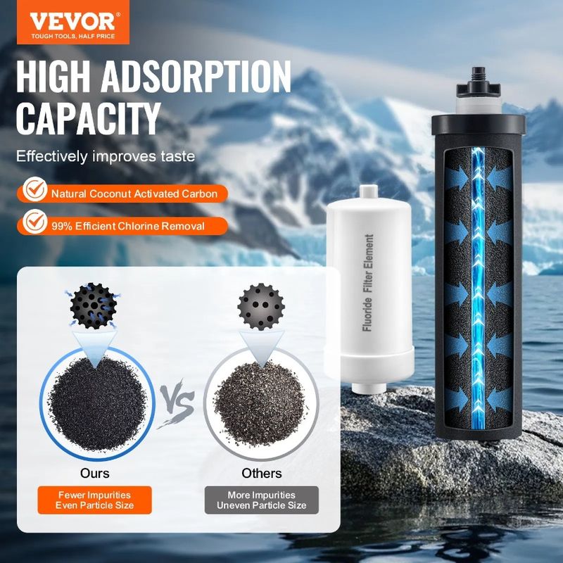 Pack Replacement System Filter Filter For 4 Purification Gravity Water_voghion.com