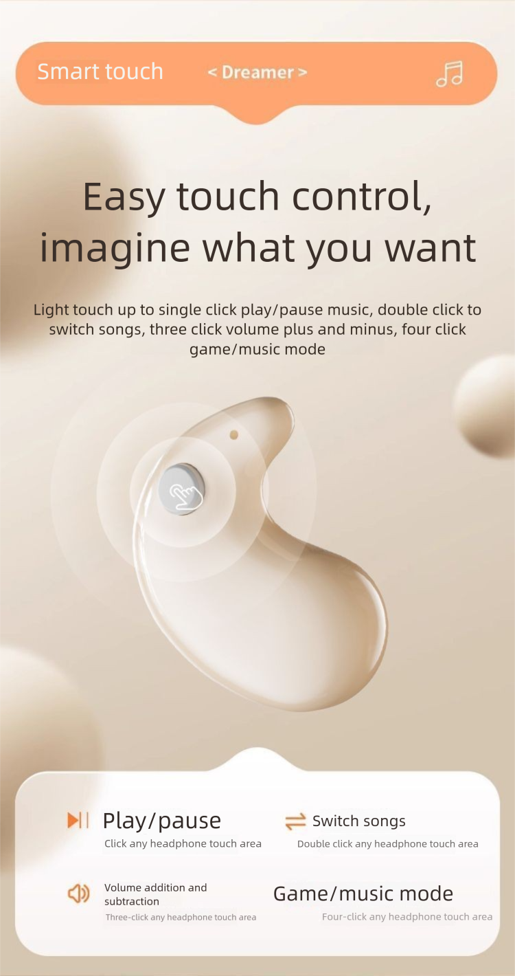 2025 Cuffie Bluetooth Wireless Ultra-Thi Mii Sleep Ivisible per iPhone, Durata della Batteria Ultra-Log Eutral, Rumore_voghion.com
