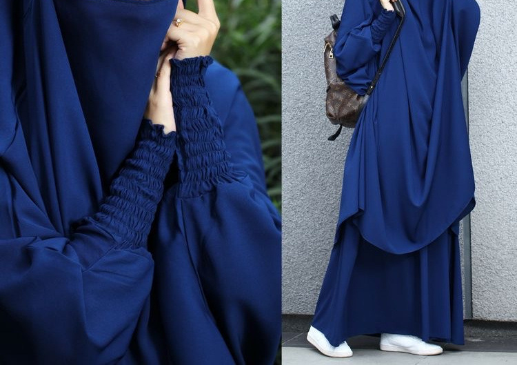 Large swing solid color robe suit dress _voghion.com