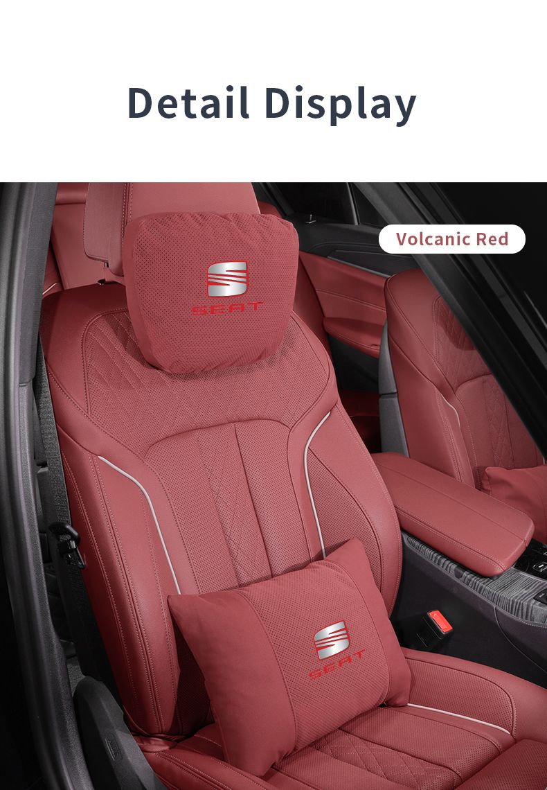 For FR Leon Ibiza Alhambra Arona Arosa Ateca Cordobe Exeo Tarraco Toledo Car Headrest Support Seat Soft Neck Pillow_voghion.com