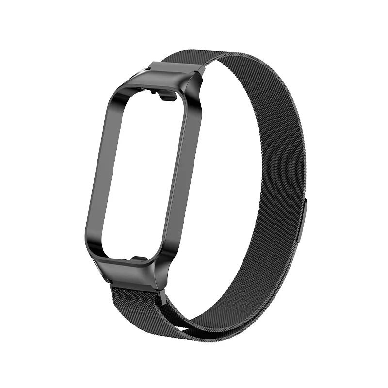 Pasek Milanese do Xiaomi Band 9 Active Metalowa pętla Bransoleta z etui Stal nierdzewna Pasek na nadgarstek do Xiaomi Smart Band 9 Active_voghion.com