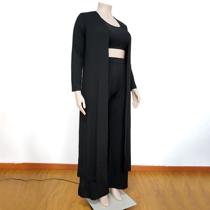 Women's Clothing Casual Fashion Sports Home Robe Jacket Three Piece Set_voghion.com