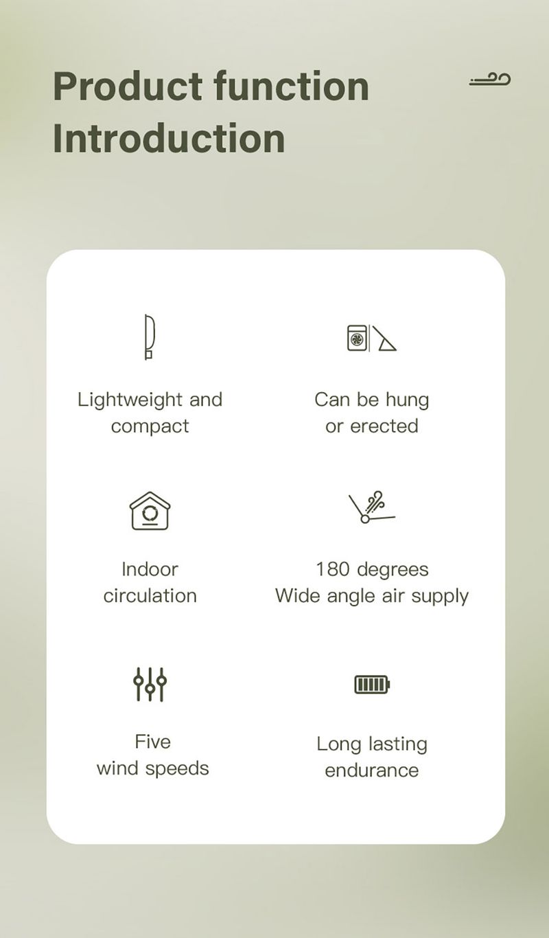 Portable Desktop Mini Foldable USB Rechargeable Wireless Electric Small Silent Personal Table Fan For Camping Office_voghion.com