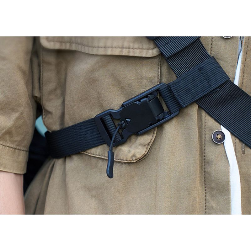 Outdoor bag with three-point auxiliary stability belt, magnetic suction buckle, diagonal cross bag, riding motorcycle_voghion.com