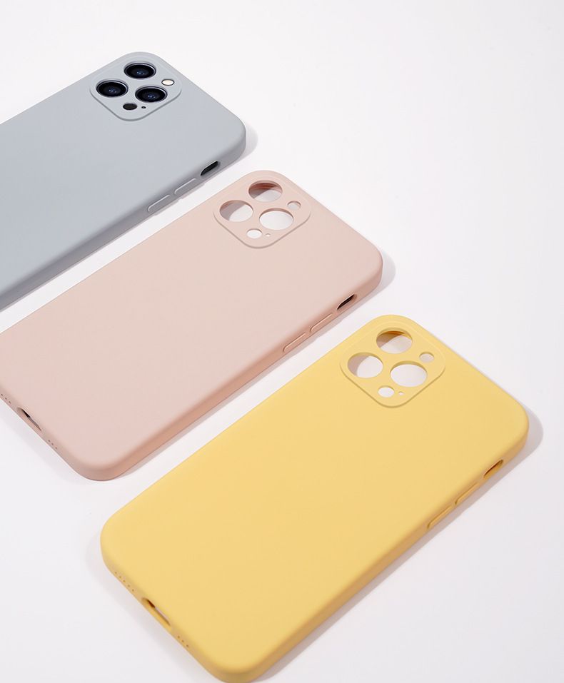 Liquid Silicone Case For IPhone 16 Pro - Full-Body Protection With Precise Cutouts, Flat Edge Design_voghion.com