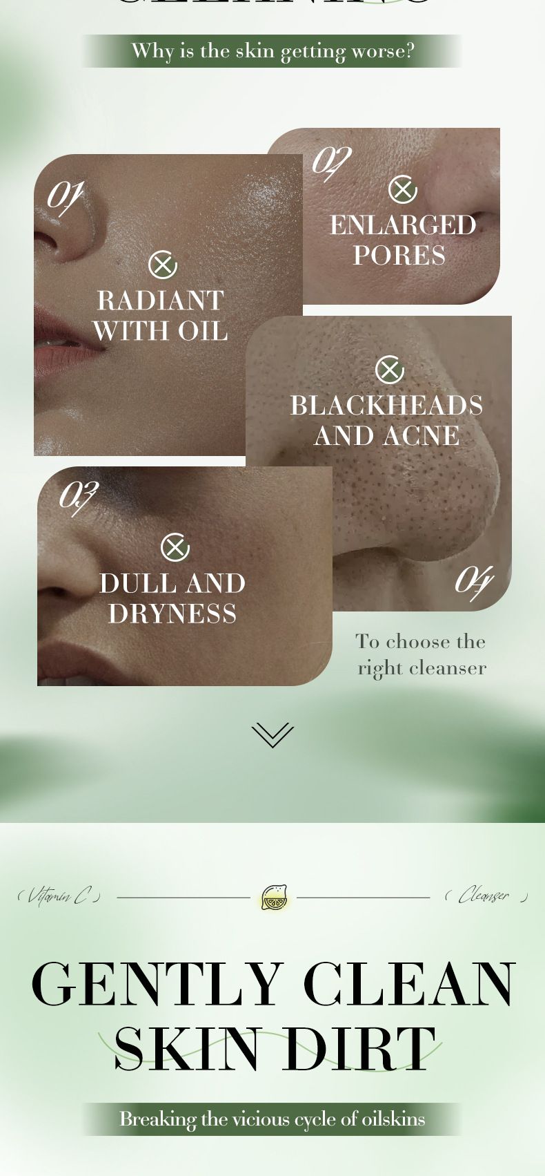 SADOER VC Brightening Cleansing Milk Series | 4-layer Fruit Extract Energy · Deep Cleansing · Universal (kiwi Fruit/citrus/grapefruit/lemon Optional)_voghion.com
