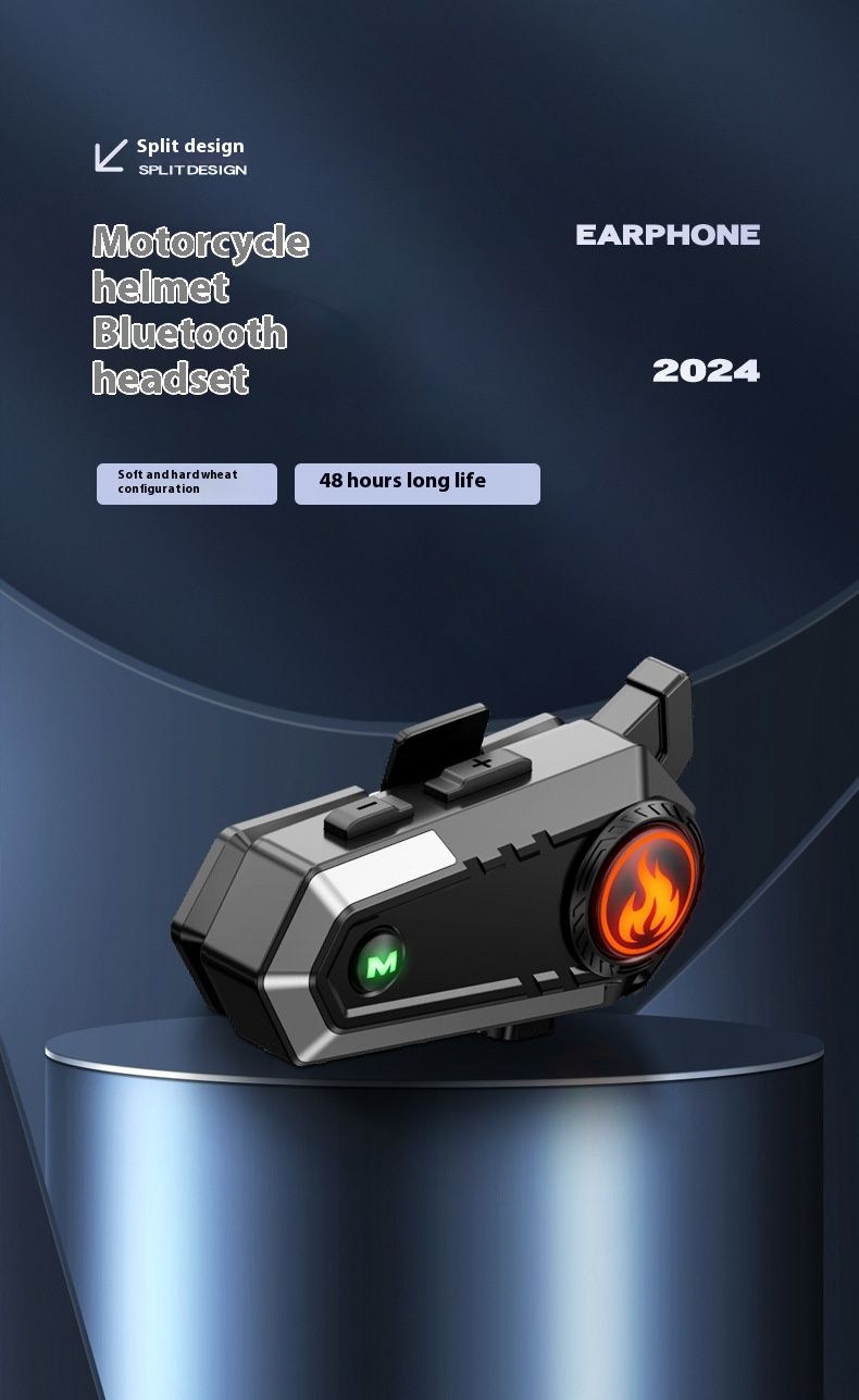 Nouveaux écouteurs de cyclisme privés, casque intercom double 500 m, écouteurs Bluetooth_voghion.com