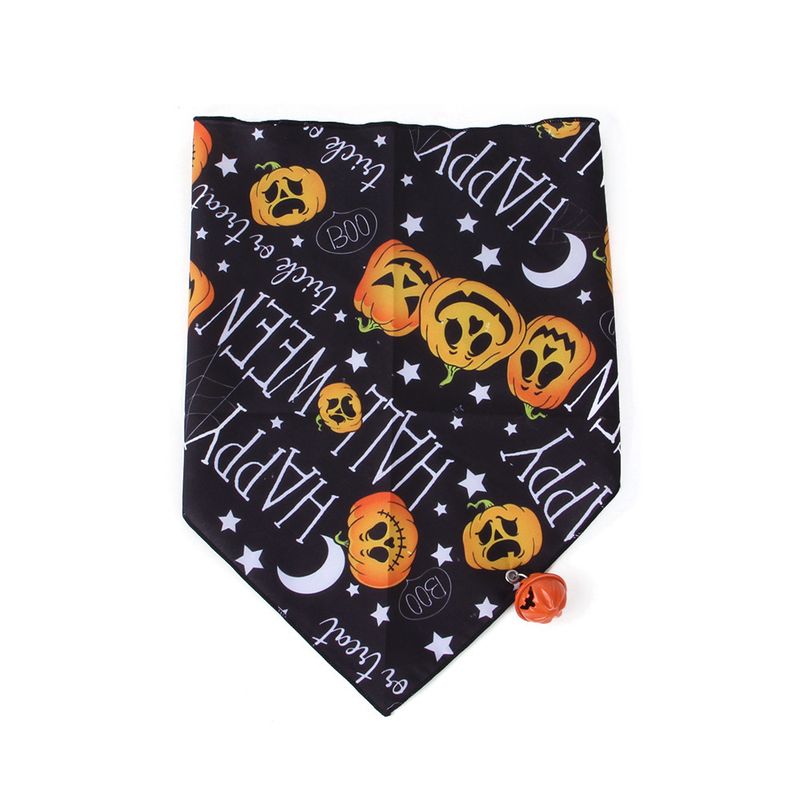 Triangolo di Halloween per cani Gatto domestico Asciugamano per sputi Bavaglino per cani Sciarpa di Halloween_voghion.com