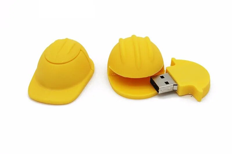 Safety Model Cartoon Pen Drive Helmet Flash Drives Extinguisher Memory Stick Fire Hydrant U Disk Real Capacity_voghion.com