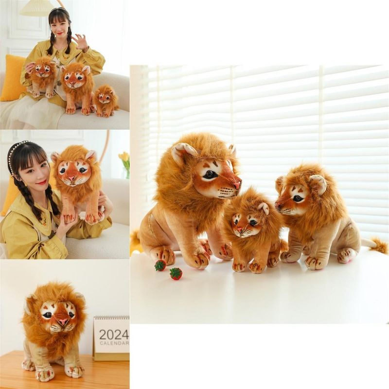 Niedliches Plüschtier Löwe, weiches Kuscheltier, Kinderzimmerdeko, Geschenk für Kinder_voghion.com