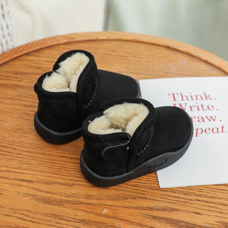 Kinderschoenen Katoenen winterschoenen Wandelschoenen voor baby's Sneeuwschoenen met zachte zolen Verdikte katoenen kinderschoenen Klittenband_voghion.com