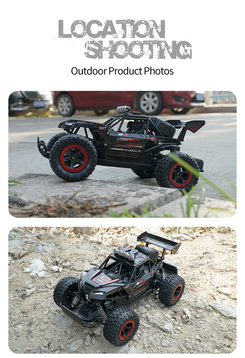 RC auta, hračka, pohon všech čtyř kol, terénní auto na dálkové ovládání, 2,4G, plnohodnotný plyn, plochý běh, závodní vysokorychlostní auto_voghion.com