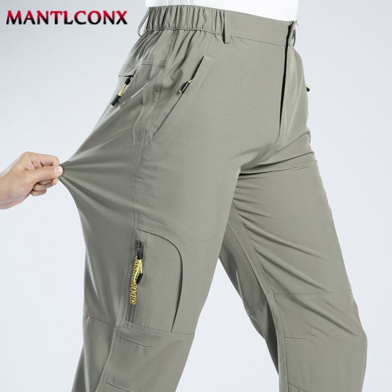 XL-5XL Liicht Dënn fir Jogginghosen Stretch Schnelldréchent Hosen Männer Wanderen Camping Männerhosen Jogger Summer_voghion.com