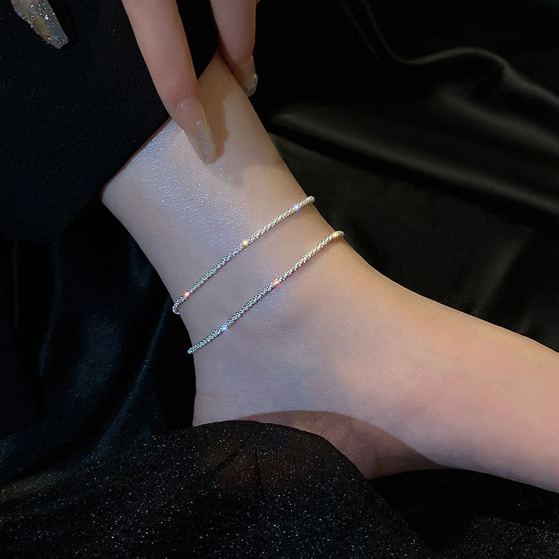 Cadena brillante para mujer (2022), diseño de celebridades de internet que no se decolora, anillo para el pie, joyería de alta gama._voghion.com