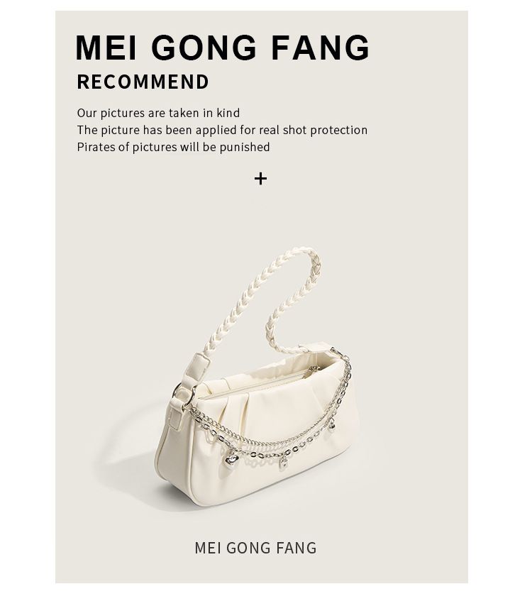 Damestassen Nieuwe modetrend All Match ketting geplooid ontwerp Twist schouderband Koreaanse stijl schouder crossbody damestas_voghion.com
