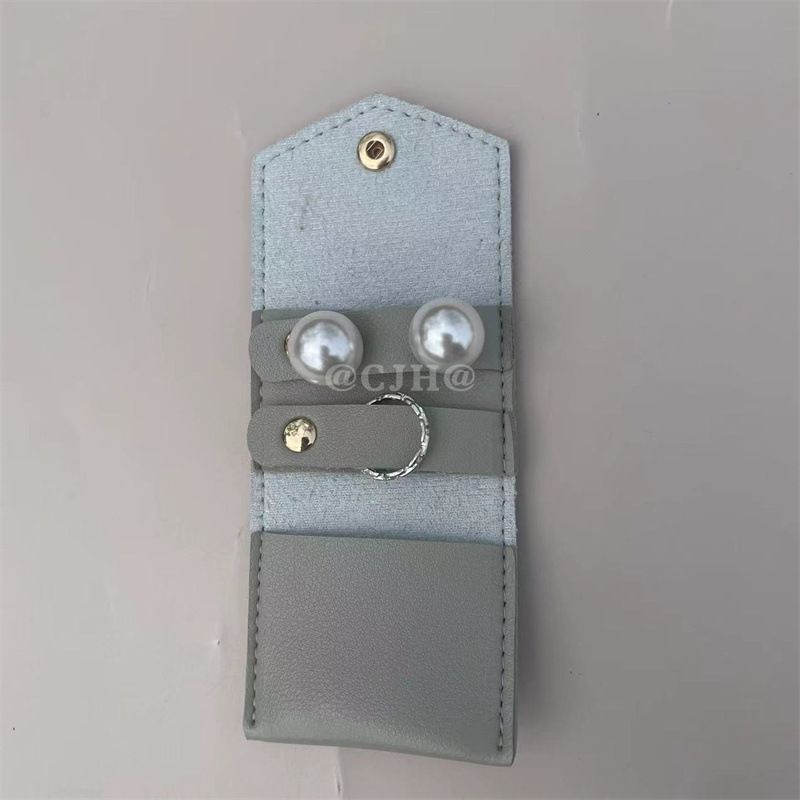 PU lederen mini-sieradentasje, zilvergoud, kleine opbergtas, Palm kleine sieradentasje_voghion.com