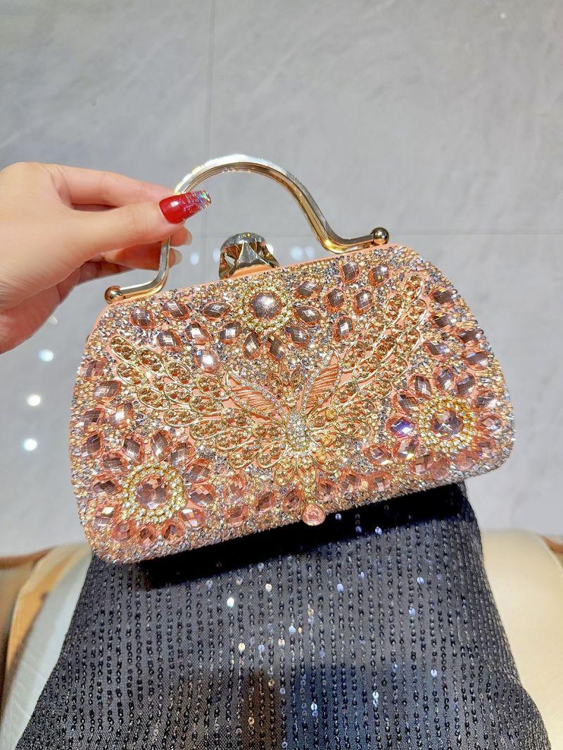 Nuovo set di borsette in cristallo con diamanti pieni, abito alla moda, banchetto da sera, borsa a tracolla diagonale con spalla singola_voghion.com