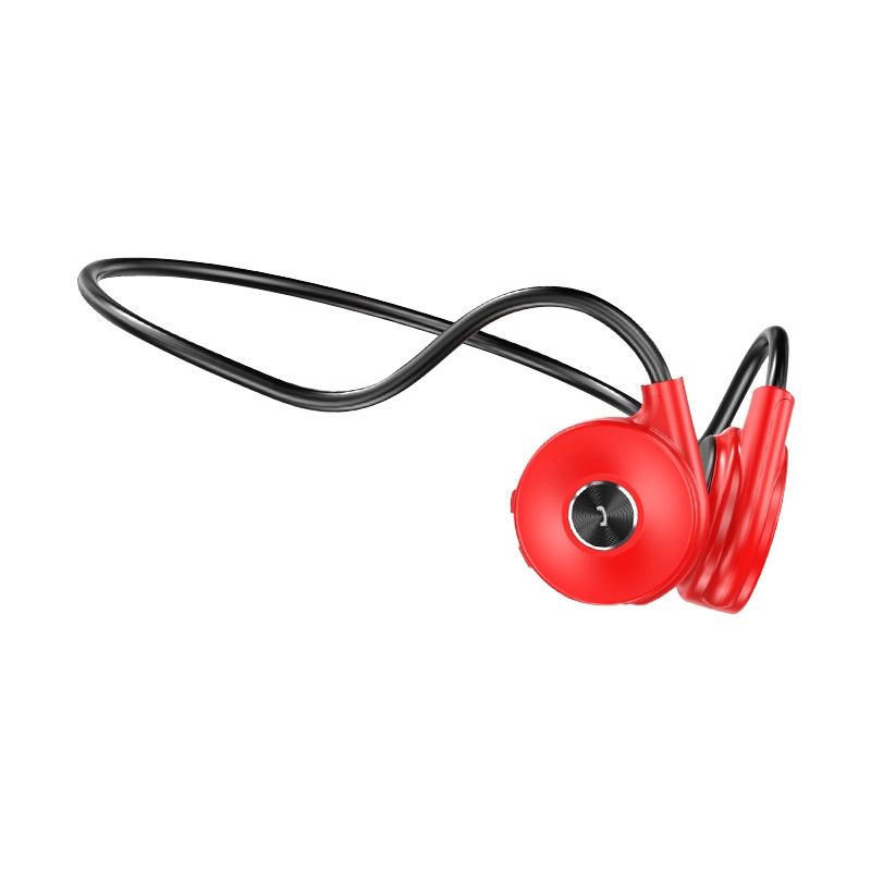 M-1 tagaküljele kinnitatavad puutetundliku müra vähendamise luujuhtivusega Bluetooth-kõrvaklapid eemaldatava mikrofoniga (punane)_voghion.com