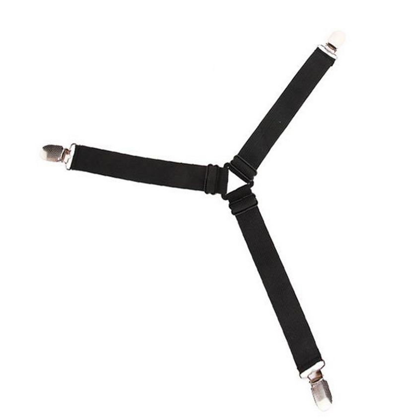 Soporte para sábanas multifuncional, ajustable, con hebilla, antideslizante, fijo, para ropa, pantalones, cortina, 4 unidades_voghion.com