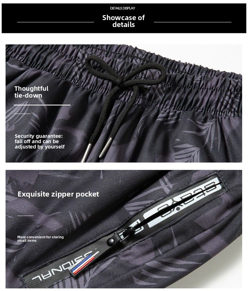 Badehose Herren Boxer Fünf-Punkt-Badeanzug-Set Anti-Peinlichkeit Neue professionelle Strand-Schwimmausrüstung für Erwachsene_voghion.com