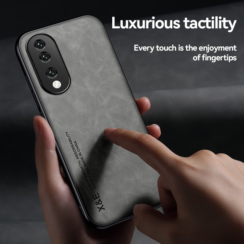 Ādas futrālis For Honor 90 80 70 60 50 Pro Luxury Triecienizturīgs matēts silikons Atpakaļ Tālruņa soma uz For Honor 90 80 GT SE korpusa vāciņš_voghion.com
