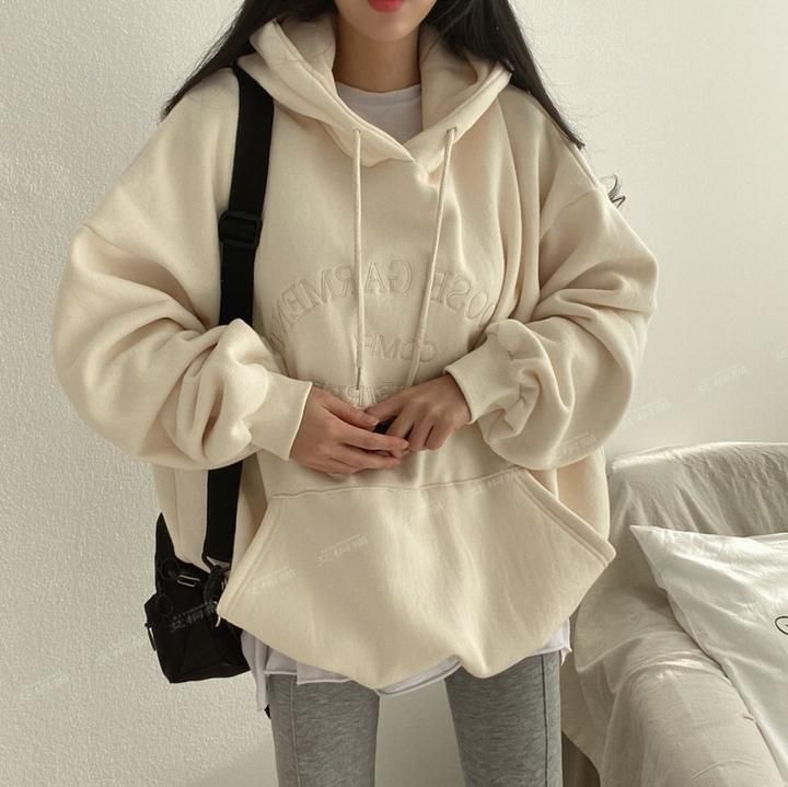 100% velvet thickened high-end fashionable hooded sweatshirt women's warmth, plus size autumn and winter, outerwear for_voghion.com