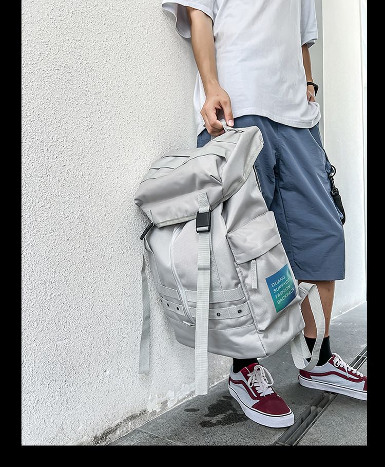 Schultasche Herren Trendy Funktionale Sport Outdoor Straße Große Kapazität Studentenrucksack Parka Computer Reisetasche_voghion.com