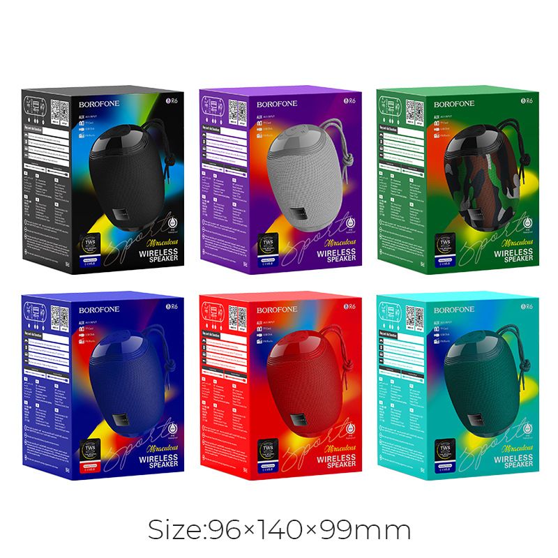 Festival de musique BR6 sport Bluetooth haut-parleur circulaire bureau sans fil Audio appel TF carte nouveau_voghion.com