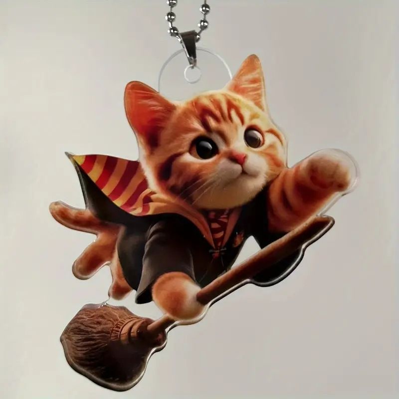 New 2D cute cat acrylic material plane, car pendant, backpack accessories_voghion.com