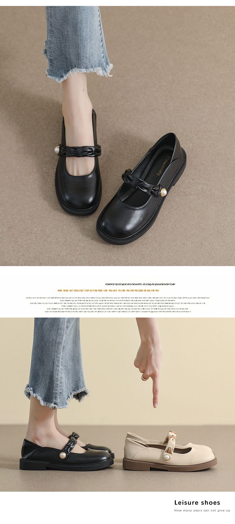 T Platform Mary Jane Shoes Female French Fairy Style With Skirt Sweet Single Shoes Large Size Women's Shoes_voghion.com