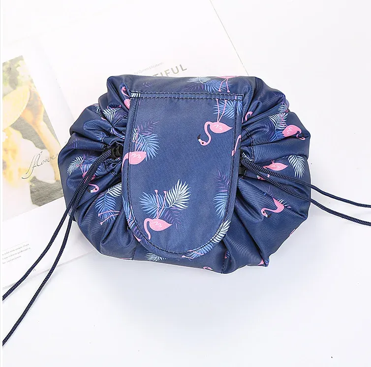 Wasserdichte Make-up-Tasche mit Kordelzug für die Aufbewahrung von Reise-Toilettenartikeln für Damen_voghion.com