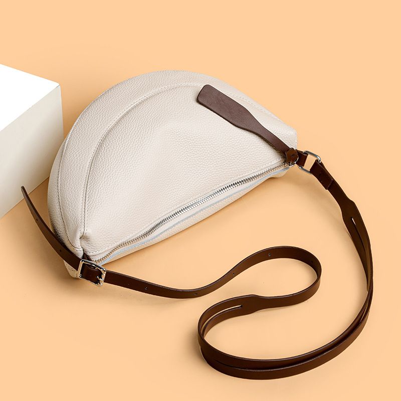 Große Kapazität Sommer 2025 Neue Nische Top Schicht Rindsleder Pendler Kleine Echtes Leder Einzelne Schulter Umhängetasche Für_voghion.com