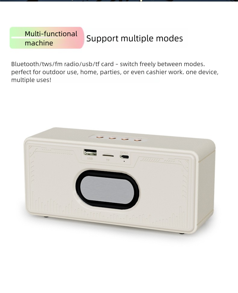 2025 Nieuwe Home Desktop Draadloze Dual Bluetooth USB Subwoofer Buiten Krachtige Kleine Luidspreker_voghion.com