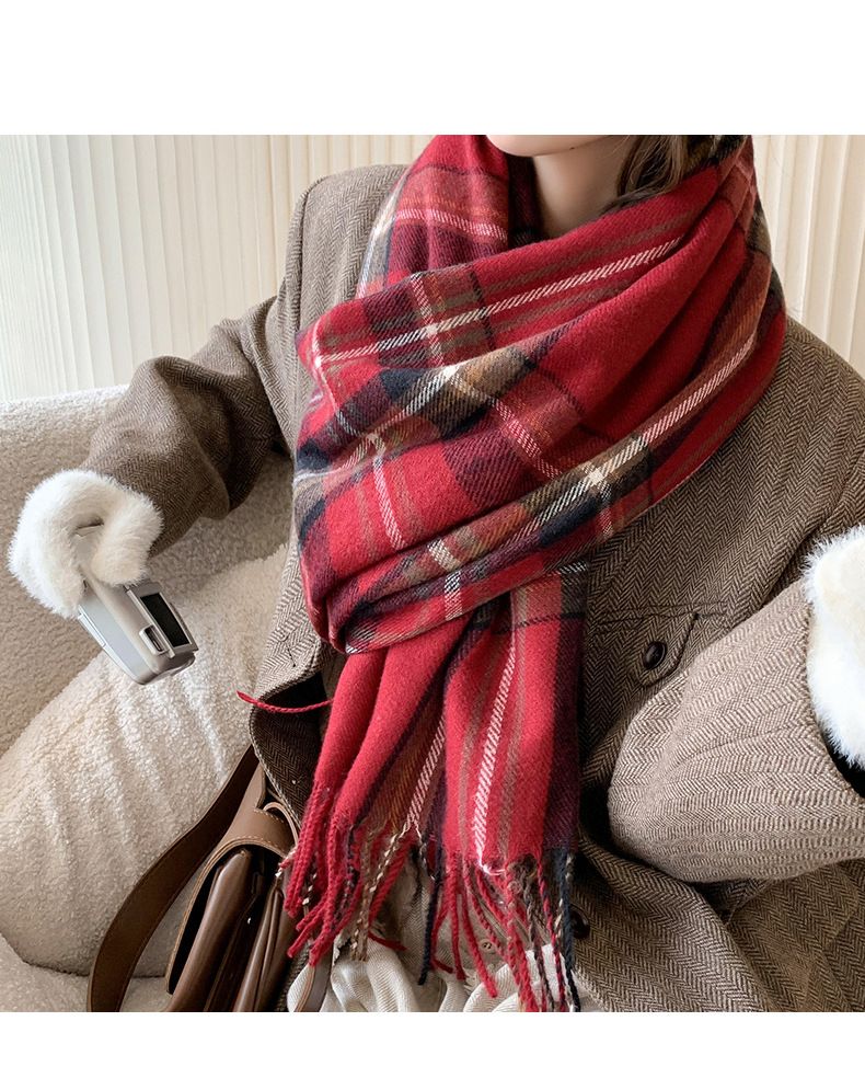 kasjmier paar plaid 2024 herfst en winter nieuwe kerstsjaal veelzijdige warme sjaal_voghion.com