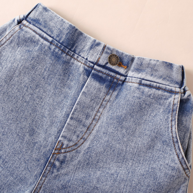 Conjunto de dos piezas de jersey de lana con lunares, color liso, sin mangas y hombros descubiertos para madre e hija, con pantalones vaqueros rotos_voghion.com