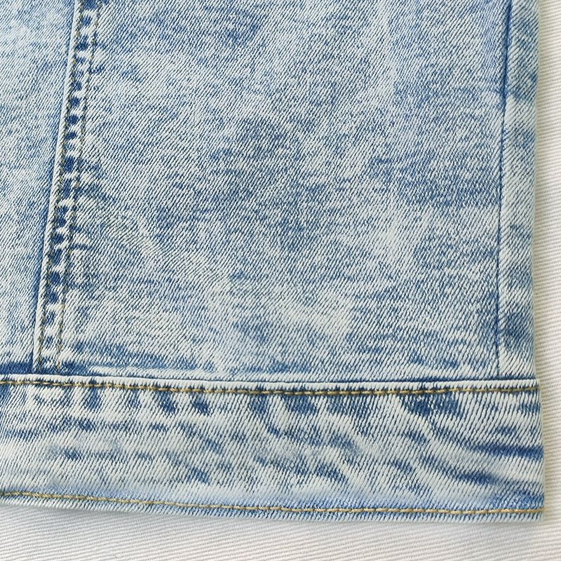 Pulse Pulse European American Cross-Border Spring And Autumn Denim Personality Slim Fit Classic Versatile Casual Men's Turn-Down_voghion.com