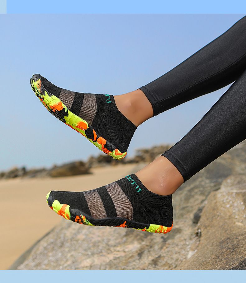 Scarpe da acqua per nuoto, escursionismo, spiaggia, leggere, ad asciugatura rapida, antiscivolo, calzini da acqua a piedi nudi con fori di drenaggio, piscina, surf, yoga, avventure all'aria aperta_voghion.com