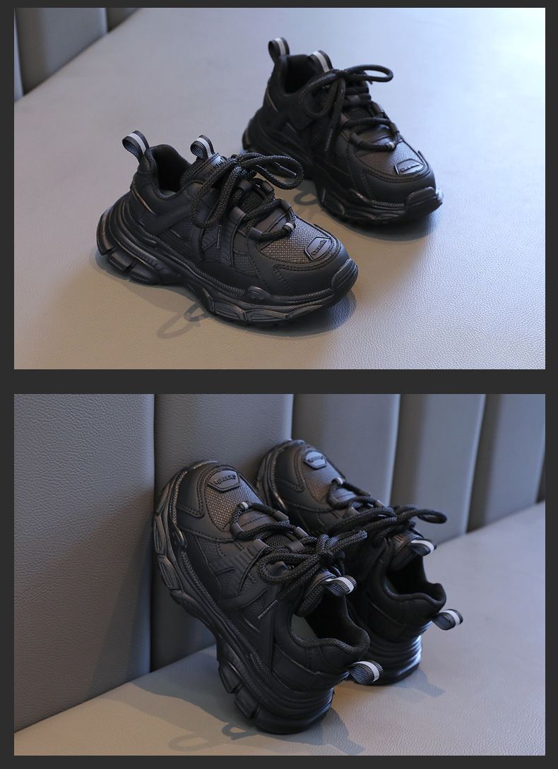 2024 Frühjahr Neue Kinder Mesh Atmungsaktive Mädchen und Jungen Sport Weiche Sohle Papa Schuhe Trend_voghion.com