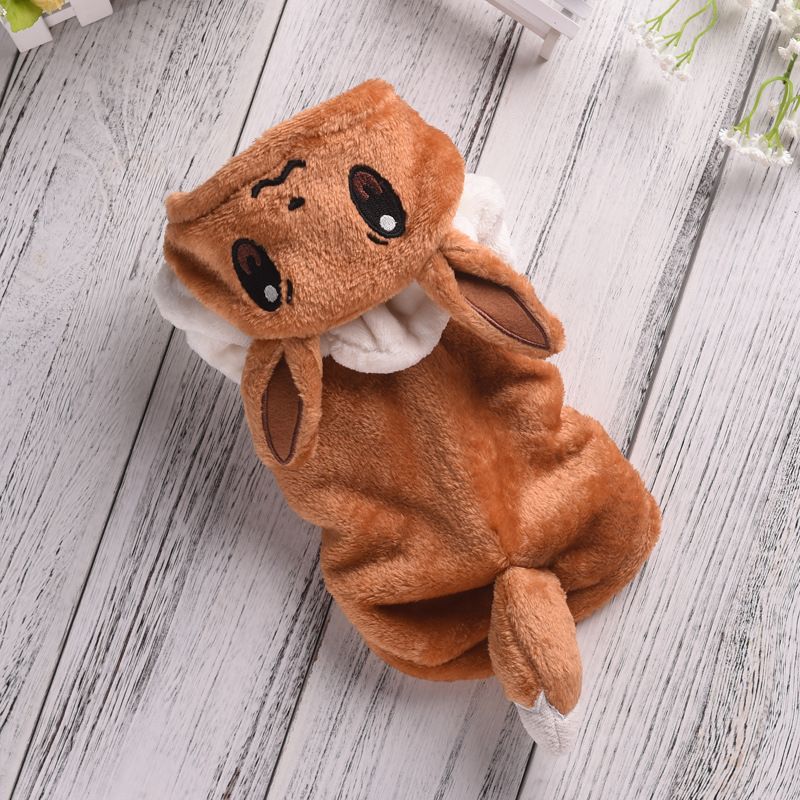 Pet Autumn Winter Transformation Outfit For Small Medium Dogs And Cats, Fleece-Lined Warm Teddy French Bulldog Coat,_voghion.com