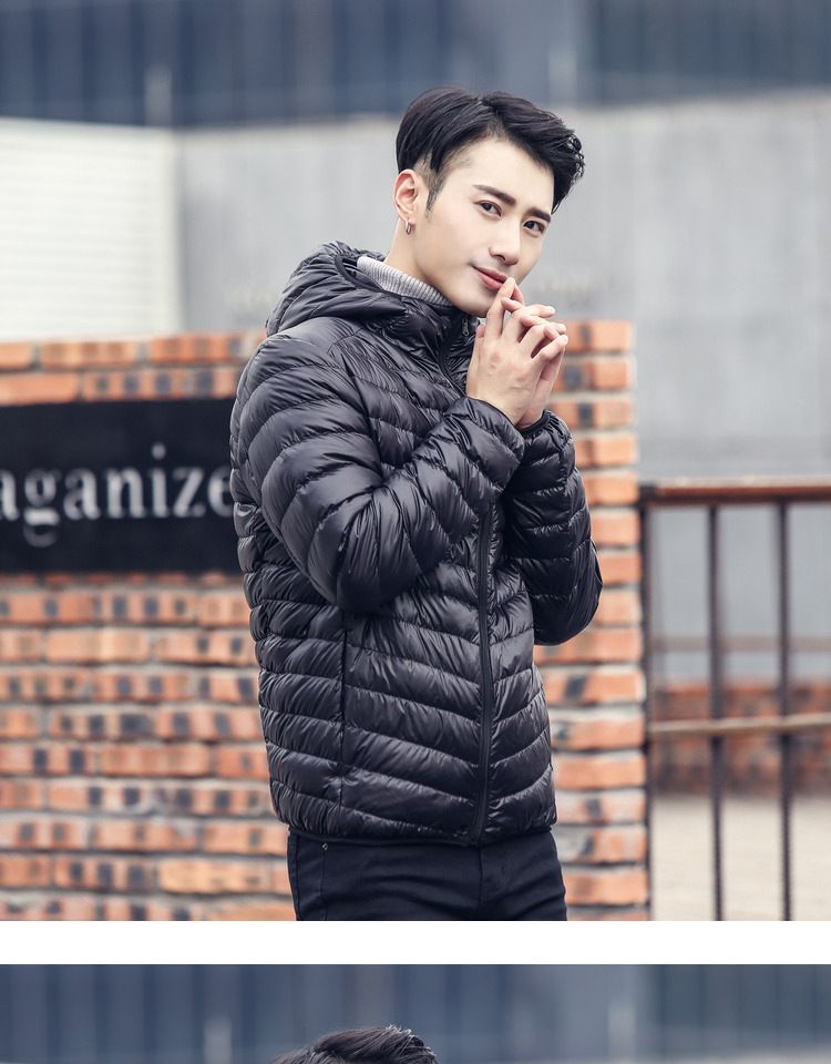 Minimalist Men's New Lightweight Down Jacket Men's Hooded Winter Coat Plus Size Men's Clothing_voghion.com