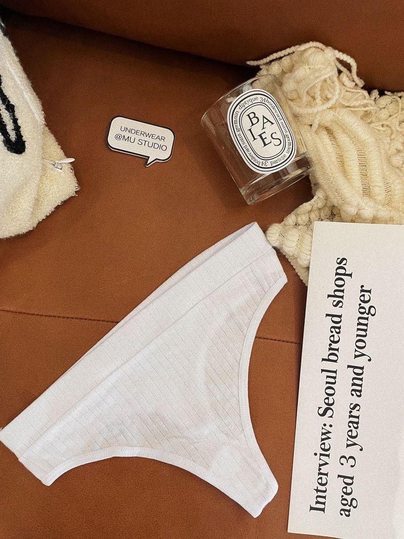 Women's thong pure cotton sexy pure desire breathable solid color fitness sports large size comfortable simple women's T-pants_voghion.com