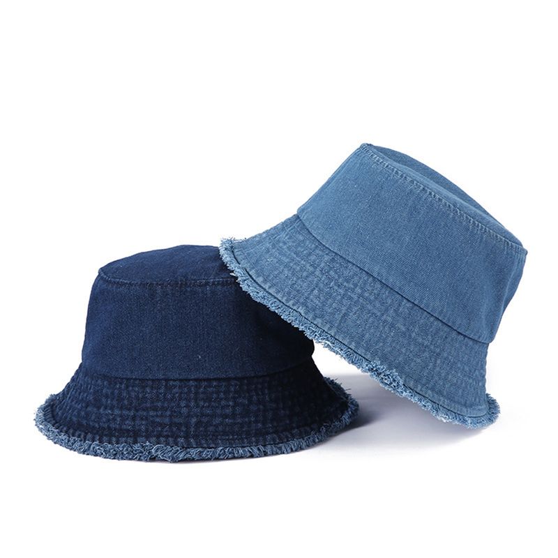 New Arrivals Hip Hop Men's Denim Washed Retro Bucket Male Big Size Fisherman Hat Beach Holiday Sun INS Streetwear Summer Caps Gorros_voghion.com