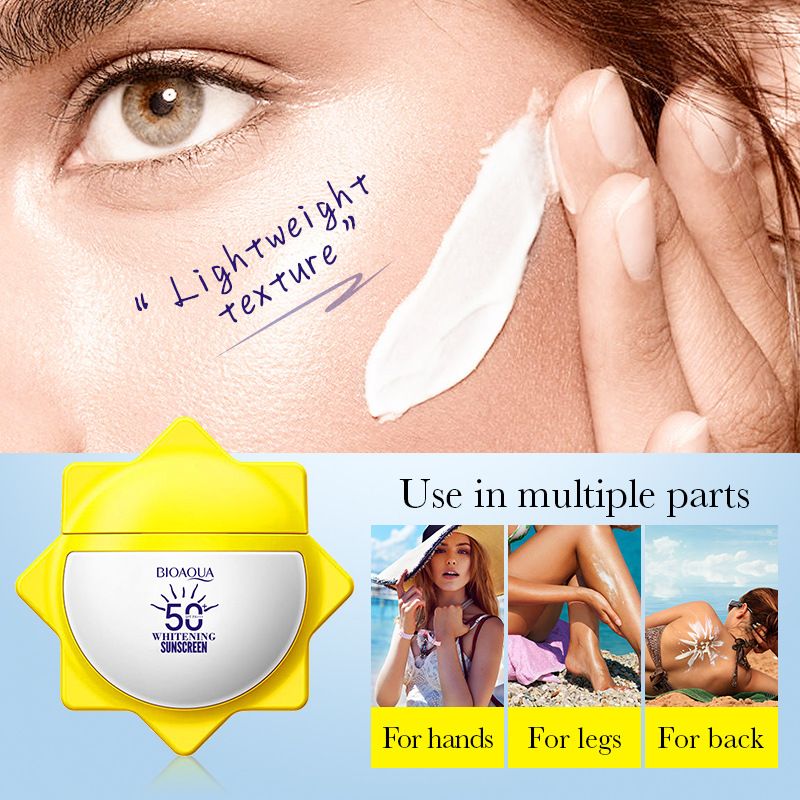 BIOAOUA Whitening Sunscreen Cream für Aufhellung, Isolierung und UV-Schutz_voghion.com