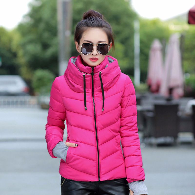 Gesteppte Pufferjacke – Wintermantel mit übergroßer Kapuze (Gelb/Pink/Schwarz/Rosa, Größen M-XXXL)_voghion.com