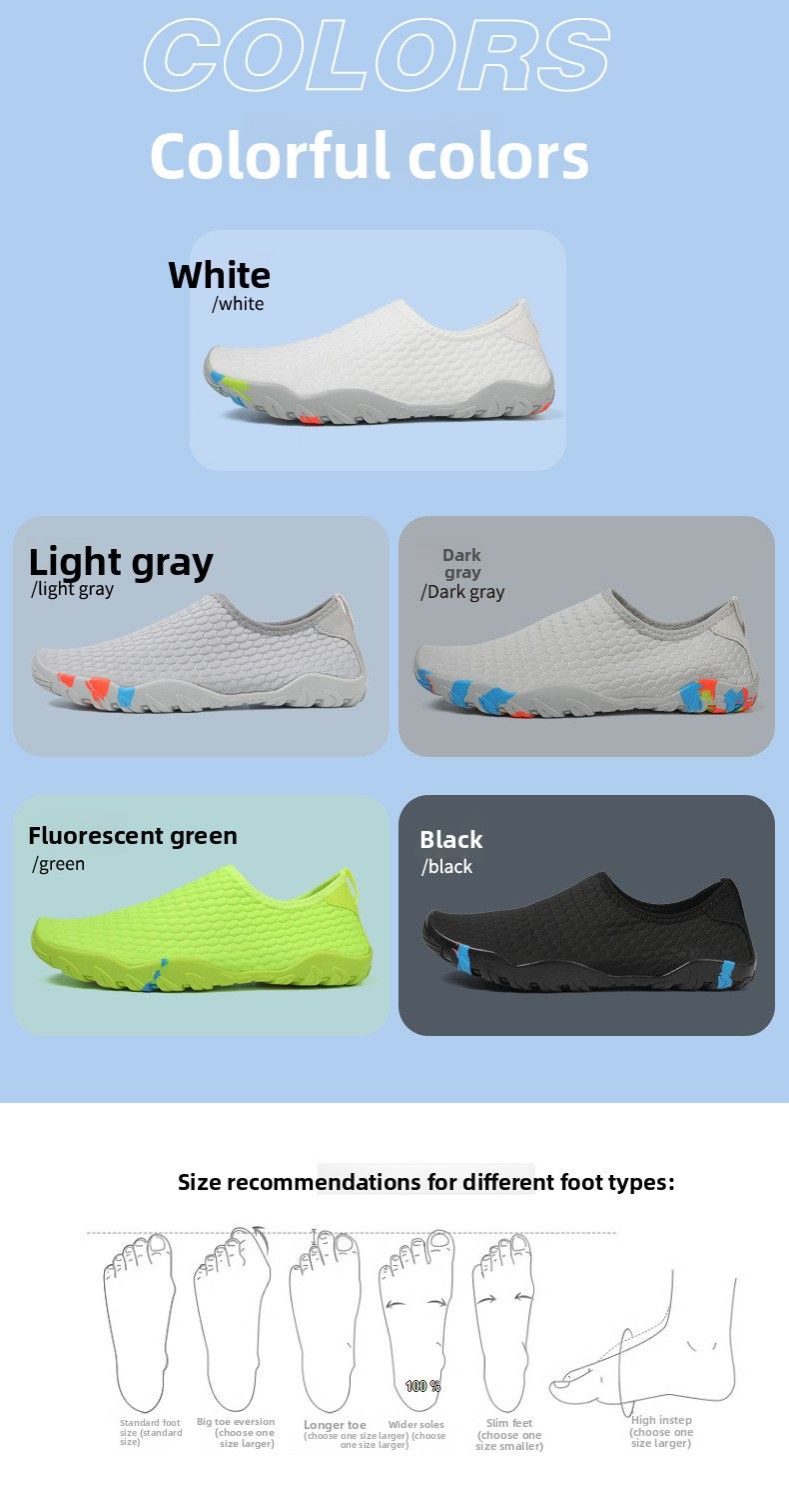 Couple Swimmin Men Thick Soft Sole Snorkelin Women Beach Divin Raftin Wadin Shoes Quick-Dry Non-Slip Stream_voghion.com